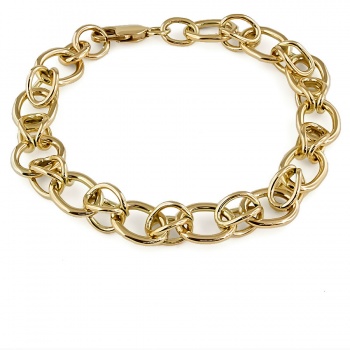 9ct gold 20.5g 7 ins unusual Bracelet